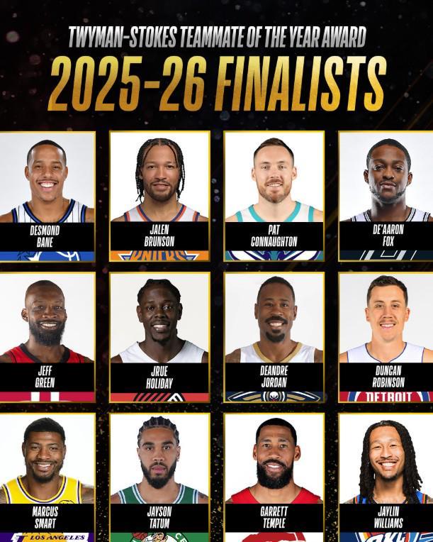 25-26NBA最佳队友候选:布伦森、塔图姆领衔,斯马特在列